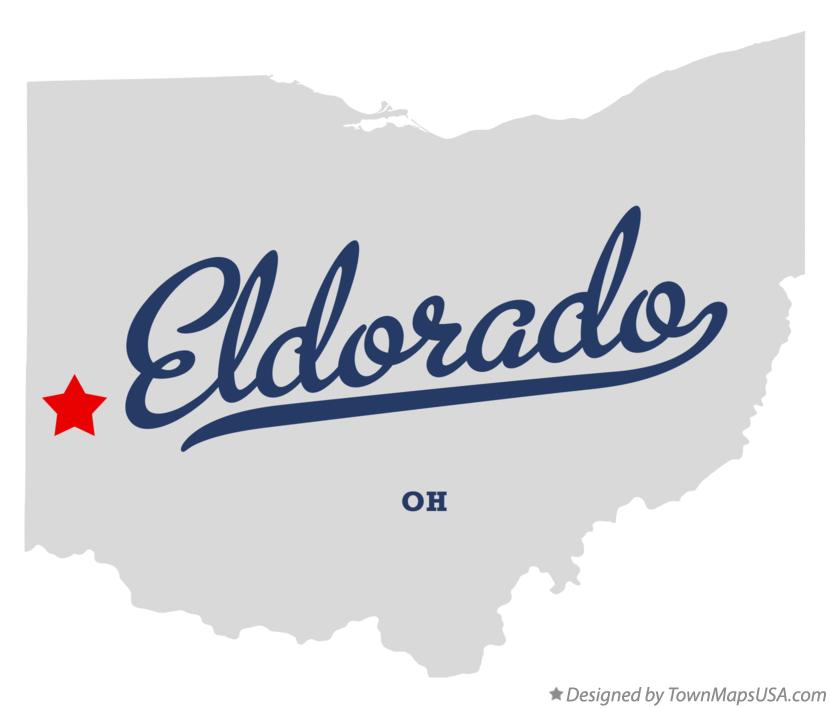 Map of Eldorado, OH, Ohio