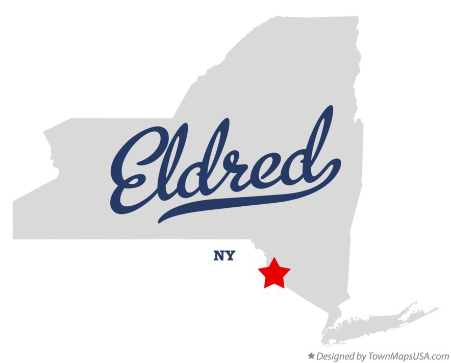 Map of Eldred, NY, New York