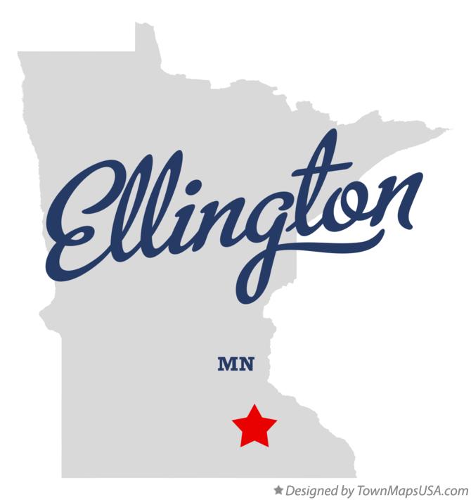 Map of Ellington, MN, Minnesota