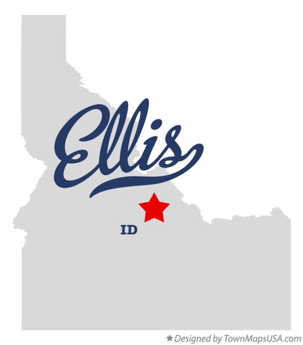 Map of Ellis, ID, Idaho