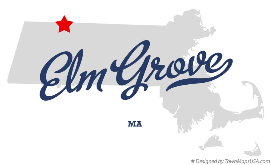 Map of Elm Grove, MA, Massachusetts
