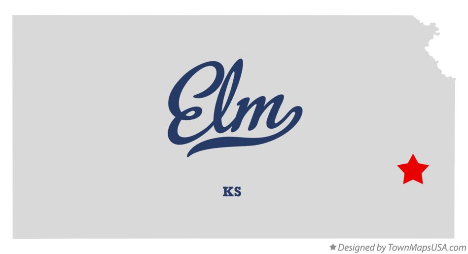 Map of Elm, KS, Kansas