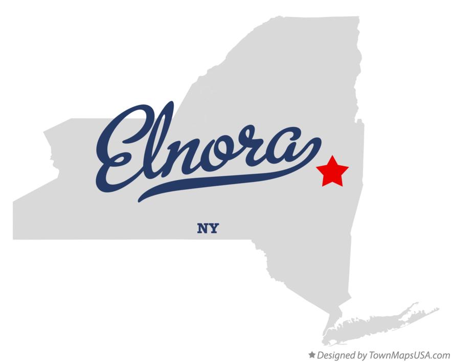 Map of Elnora, NY, New York