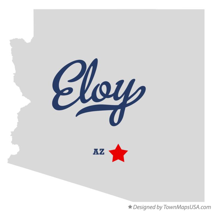 Map of Eloy, AZ, Arizona