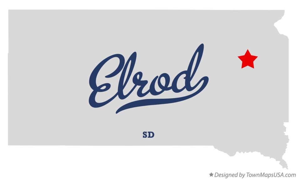 Map of Elrod, SD, South Dakota
