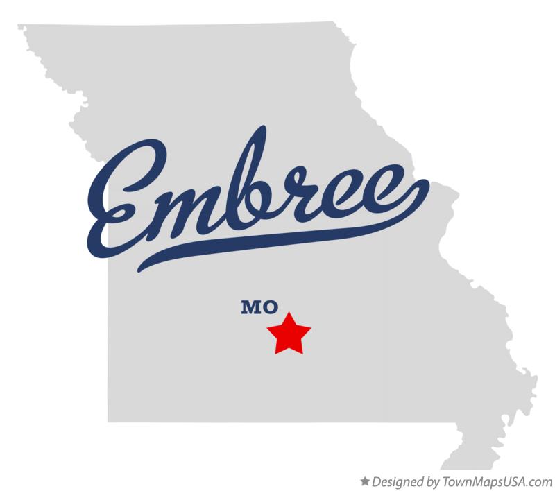 Map of Embree, MO, Missouri