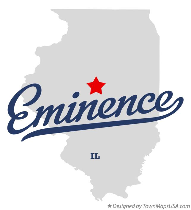 Map of Eminence, IL, Illinois