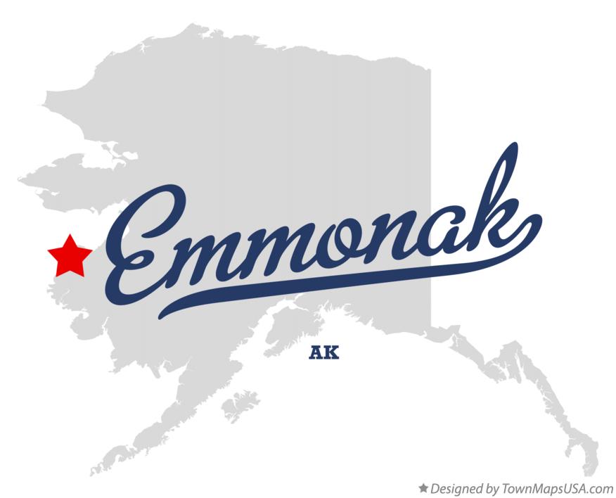 Map of Emmonak, AK, Alaska