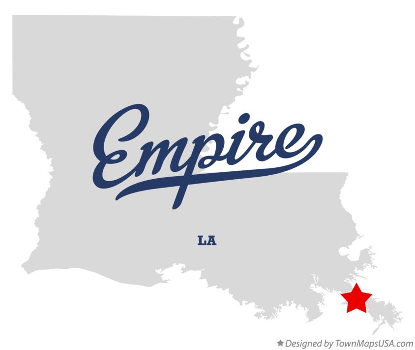 Map of Empire, LA, Louisiana