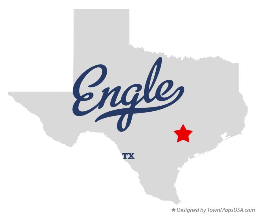 Map of Engle, TX, Texas