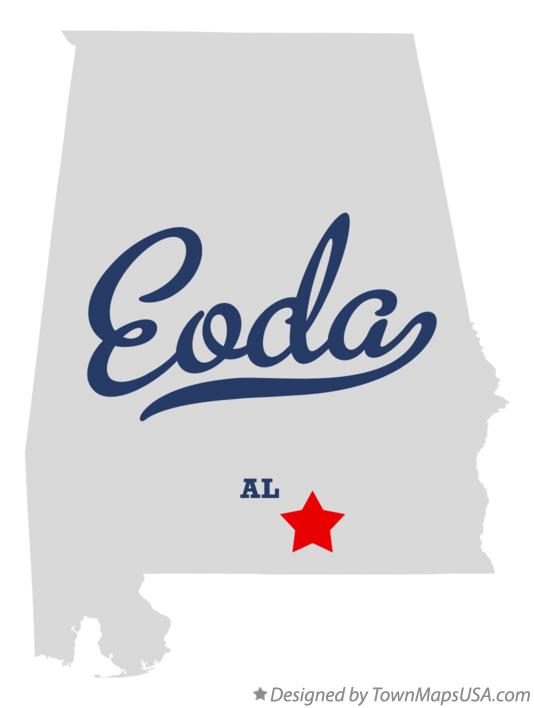 Map of Eoda, AL, Alabama