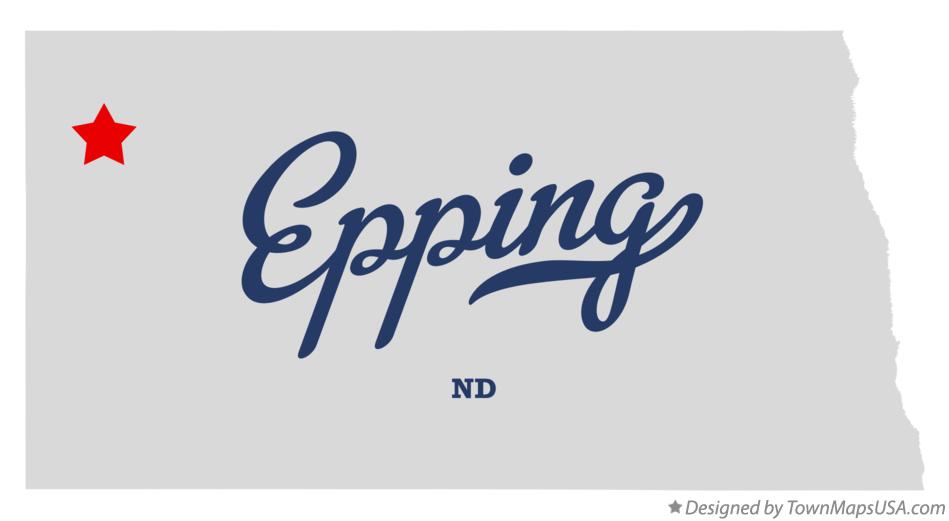 Map of Epping, ND, North Dakota
