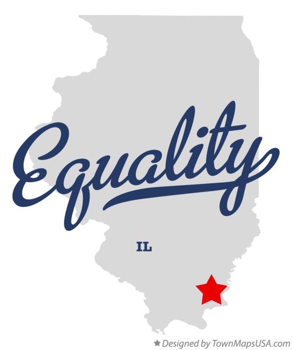 Map of Equality, IL, Illinois