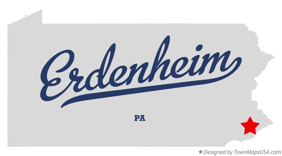 Map of Erdenheim, PA, Pennsylvania