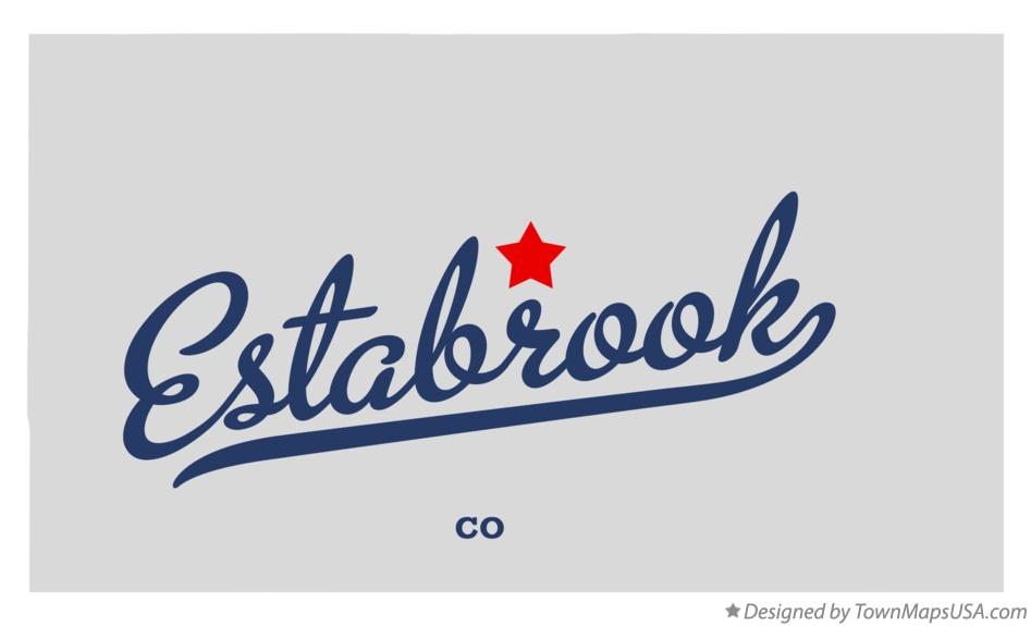 Map of Estabrook, CO, Colorado