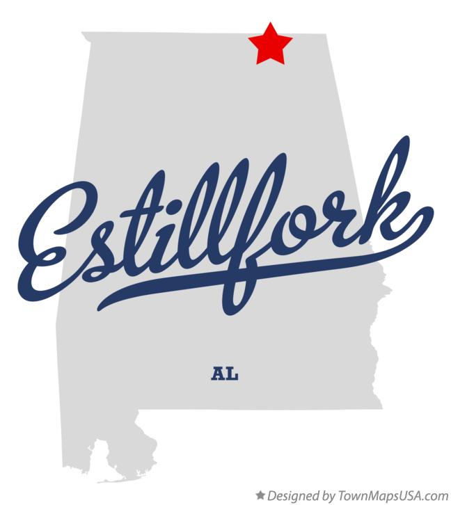 Map of Estillfork, AL, Alabama