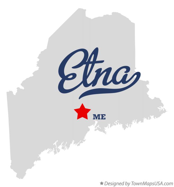 Map of Etna, ME, Maine