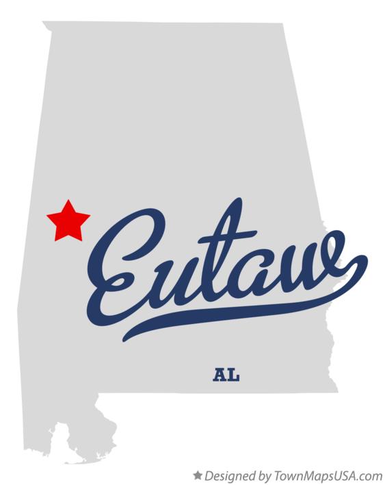 Map of Eutaw, AL, Alabama