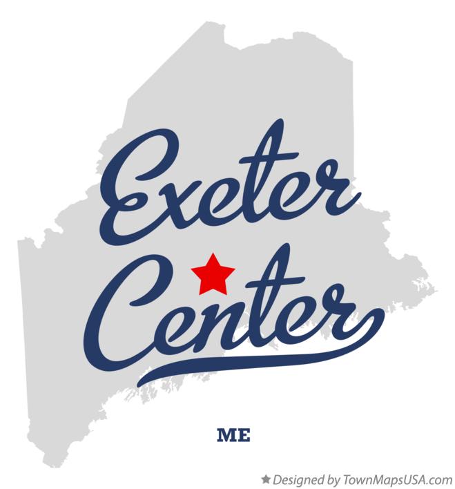 Map of Exeter Center, ME, Maine