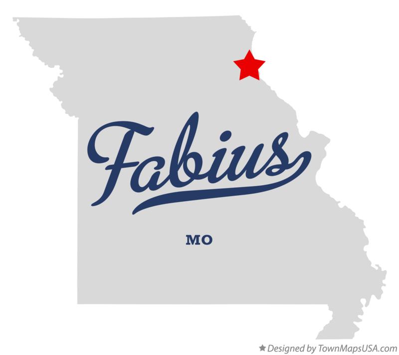Map of Fabius, Marion County, MO, Missouri