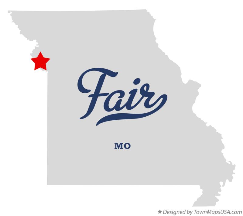 Map of Fair, MO, Missouri