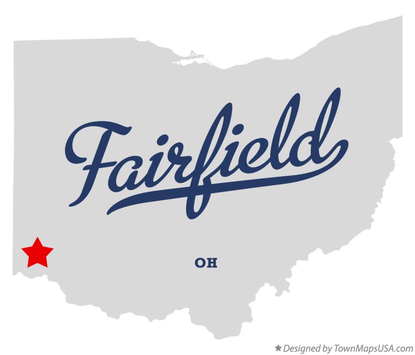 Map of Fairfield, Butler County, OH, Ohio