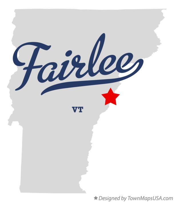 Map of Fairlee, VT, Vermont