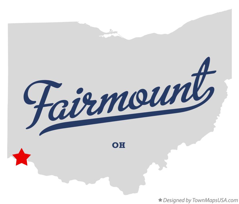 Map of Fairmount, OH, Ohio