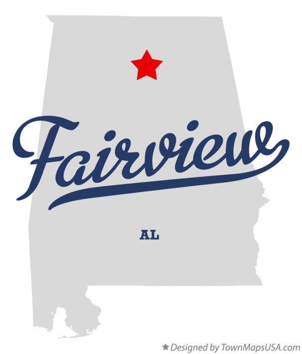 Map of Fairview, AL, Alabama