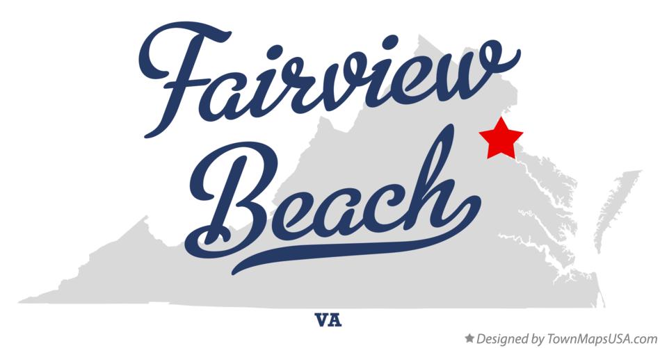 Map of Fairview Beach, VA, Virginia