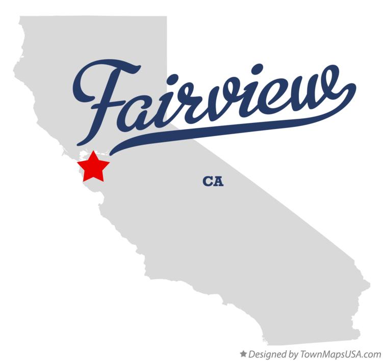 Map of Fairview, CA, California