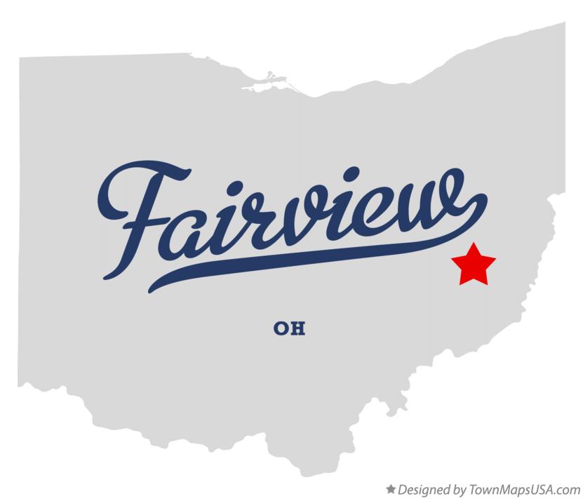 Map of Fairview, OH, Ohio