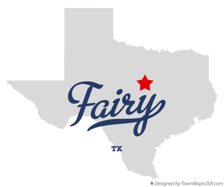 Map of Fairy, TX, Texas