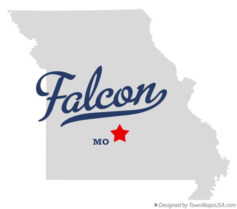 Map of Falcon, MO, Missouri