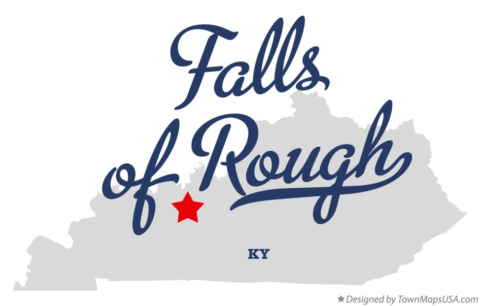 Map of Falls of Rough, KY, Kentucky