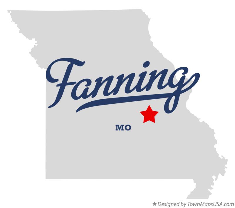 Map of Fanning, MO, Missouri