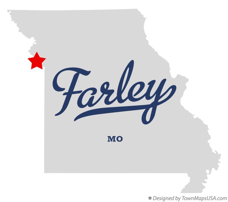 Map of Farley, MO, Missouri