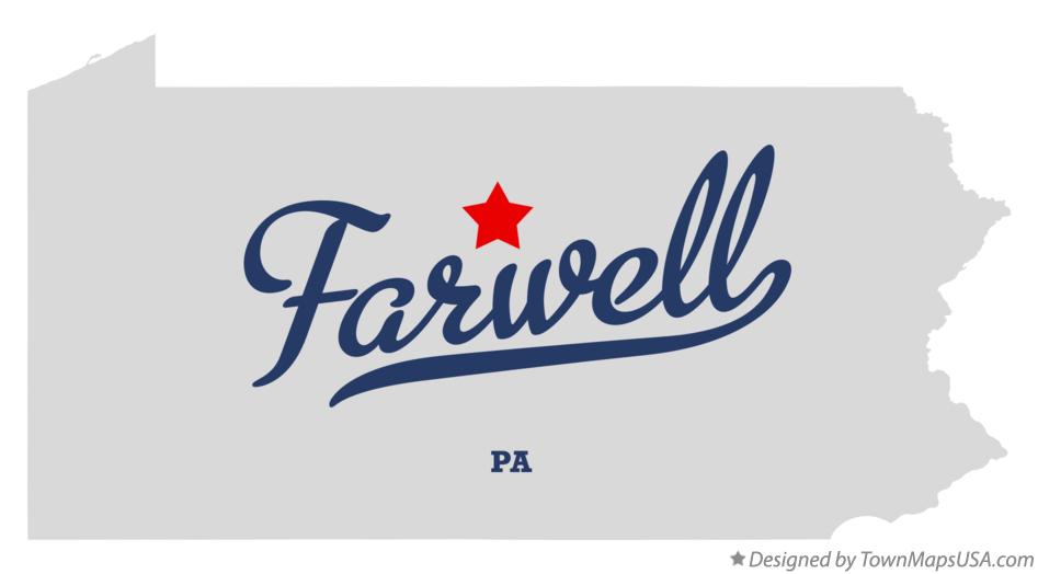 Map of Farwell, PA, Pennsylvania