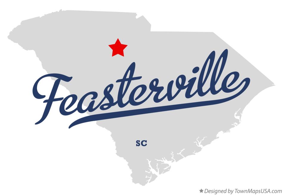 Map of Feasterville, SC, South Carolina