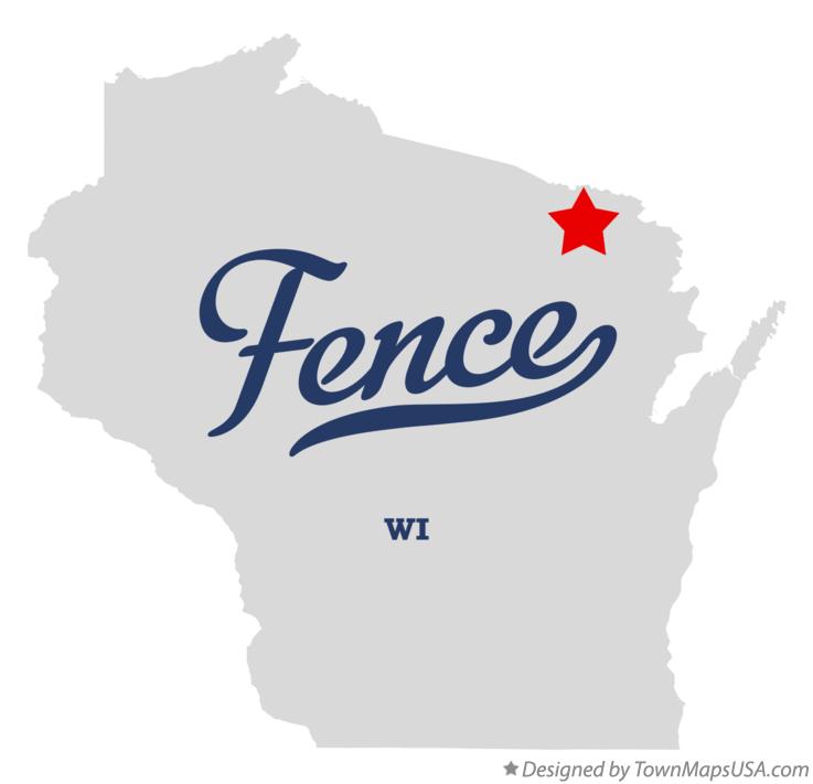 Map of Fence, WI, Wisconsin