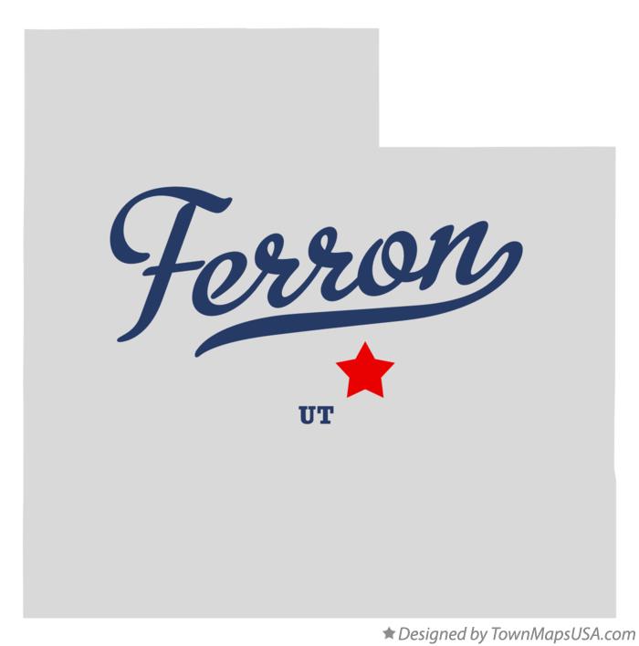 Map of Ferron, UT, Utah