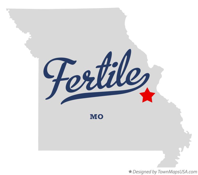 Map of Fertile, MO, Missouri