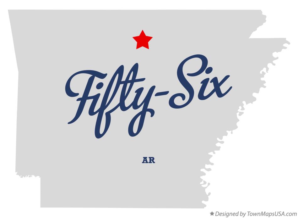 Map of FiftySix, AR, Arkansas