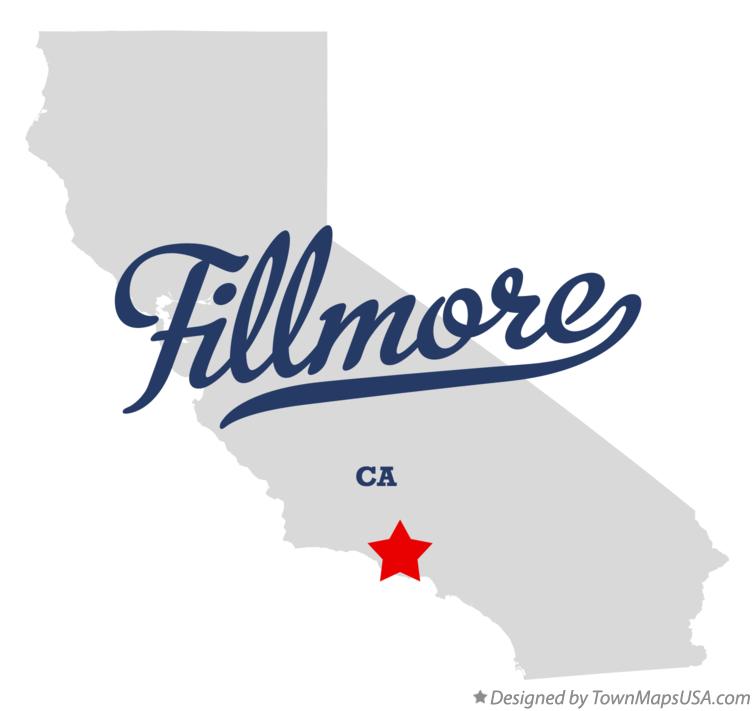 Map of Fillmore, CA, California