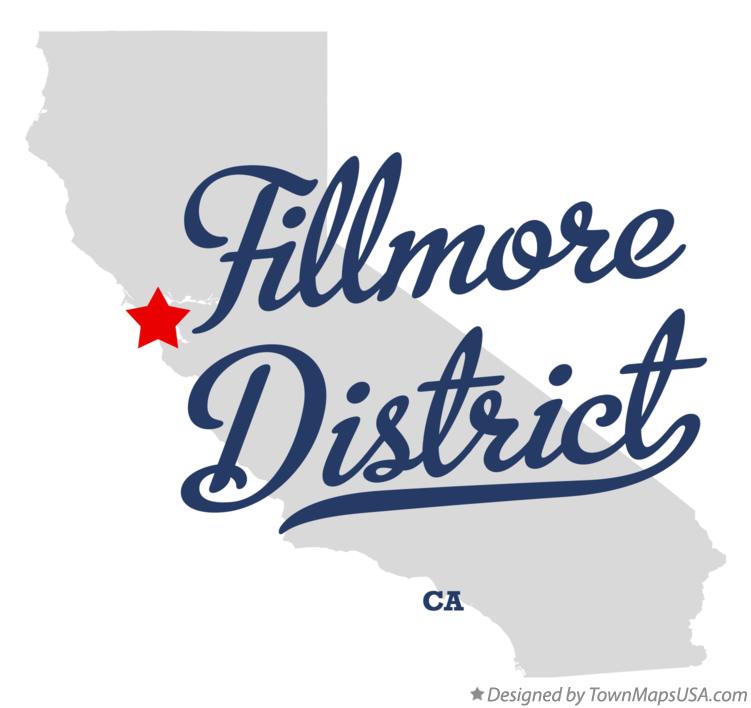 Map of Fillmore District, CA, California