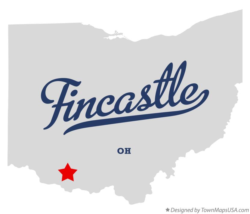 Map of Fincastle, OH, Ohio