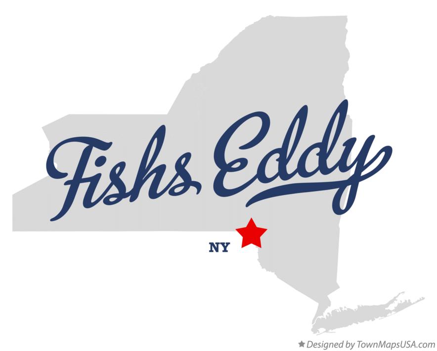 Map of Fishs Eddy, NY, New York