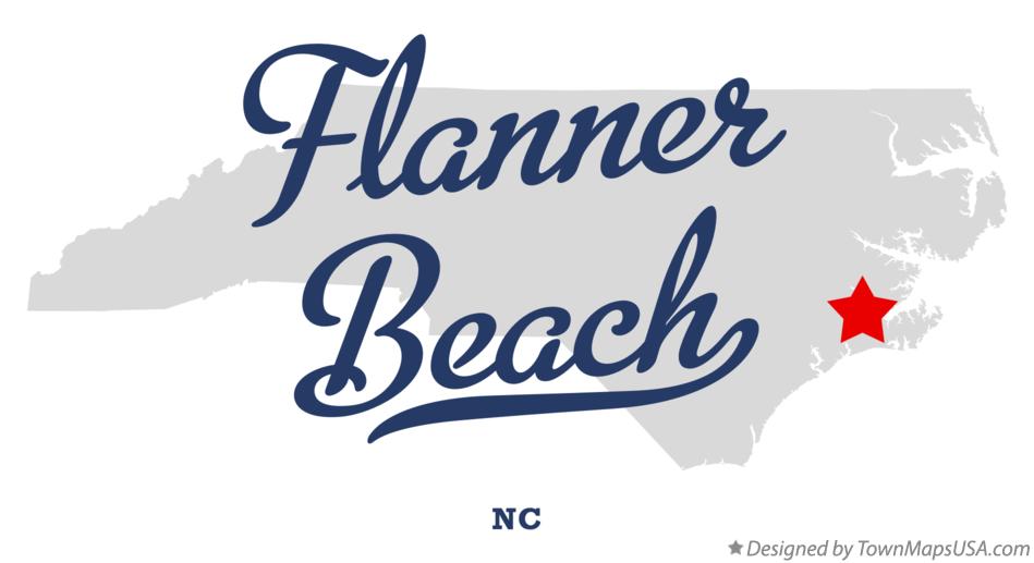 Map of Flanner Beach, NC, North Carolina