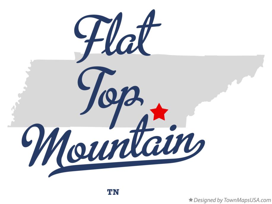 Map of Flat Top Mountain, TN, Tennessee