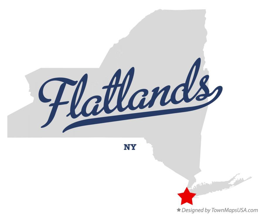 Map of Flatlands, NY, New York